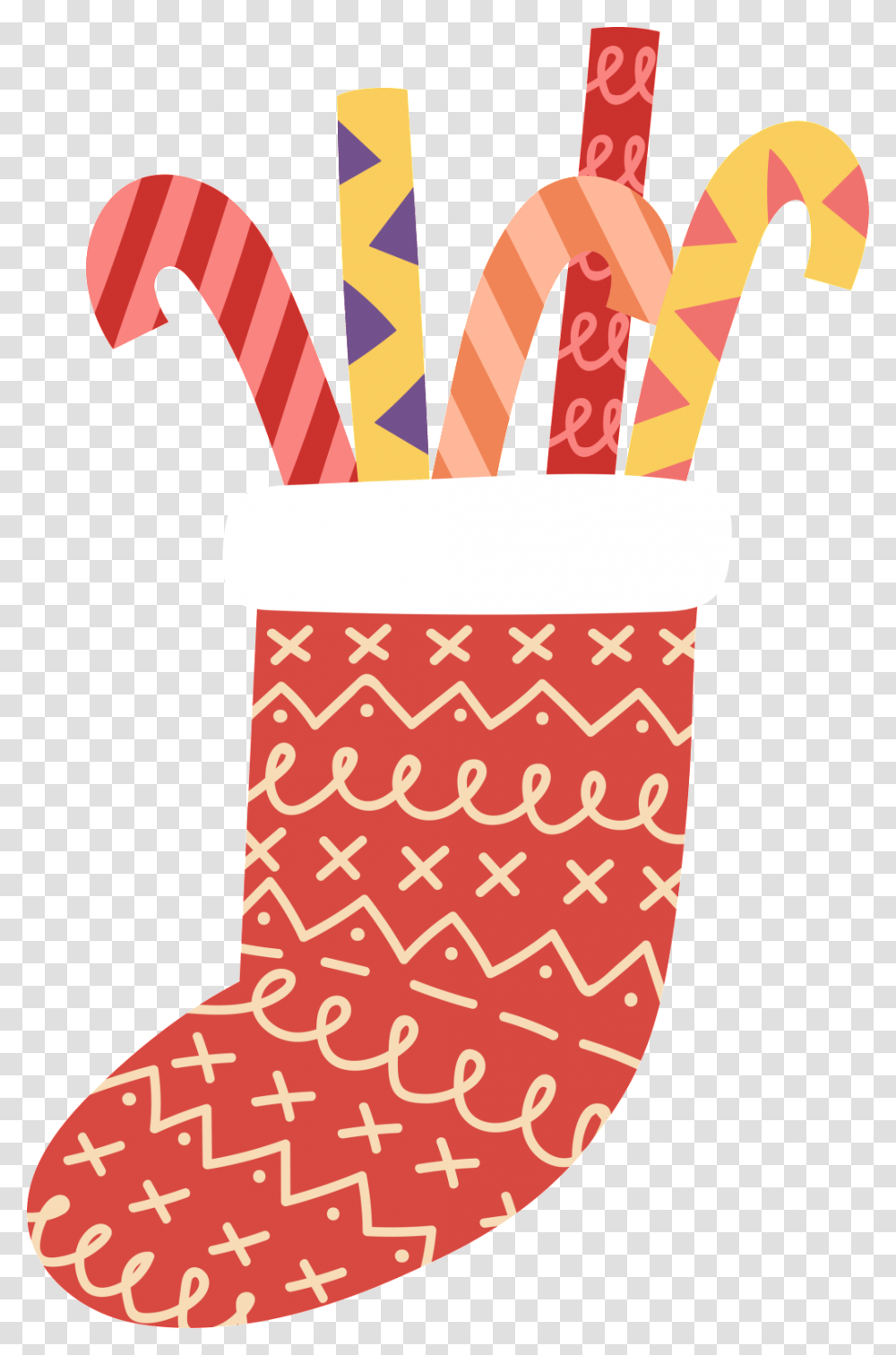 Red Christmas Sock Christmas Cartoon, Stocking, Christmas Stocking, Gift Transparent Png