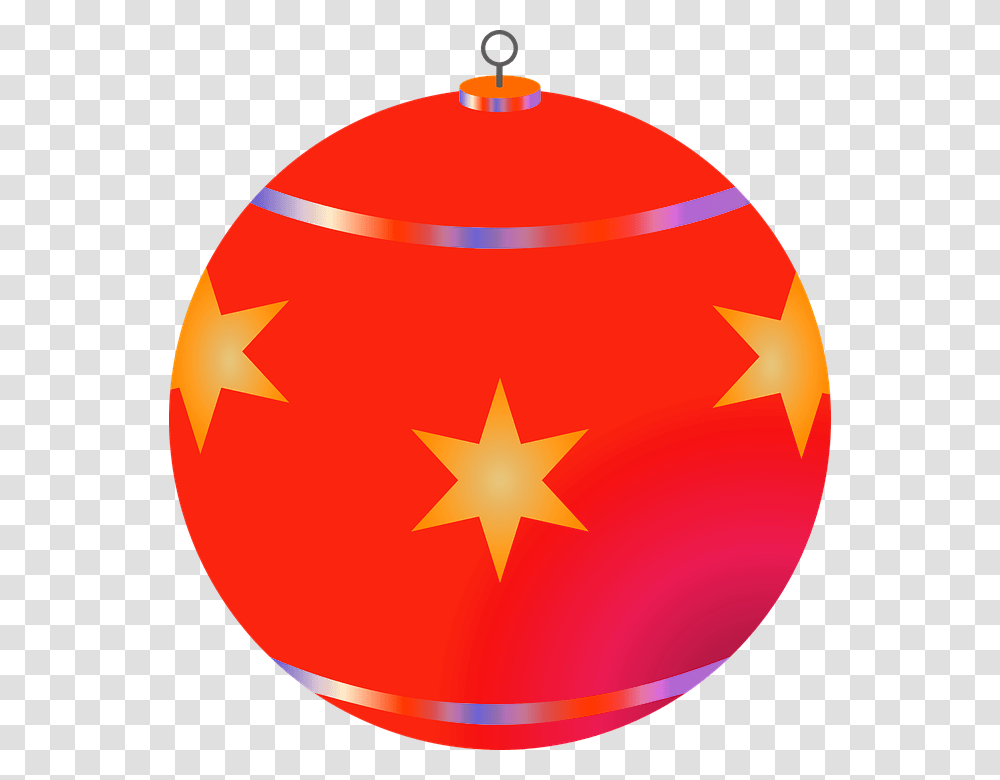 Red Christmas Tree Bauble Background Christmas Christmas Bauble Clipart Background, Star Symbol, Ornament, Sphere, Plant Transparent Png
