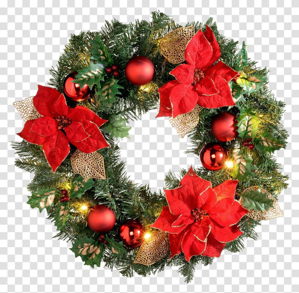 Red Christmas Wreath File Christmas Wreath Transparent Png