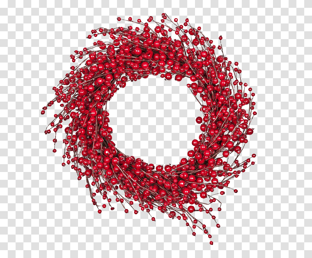 Red Christmas Wreath Picture Transparent Png