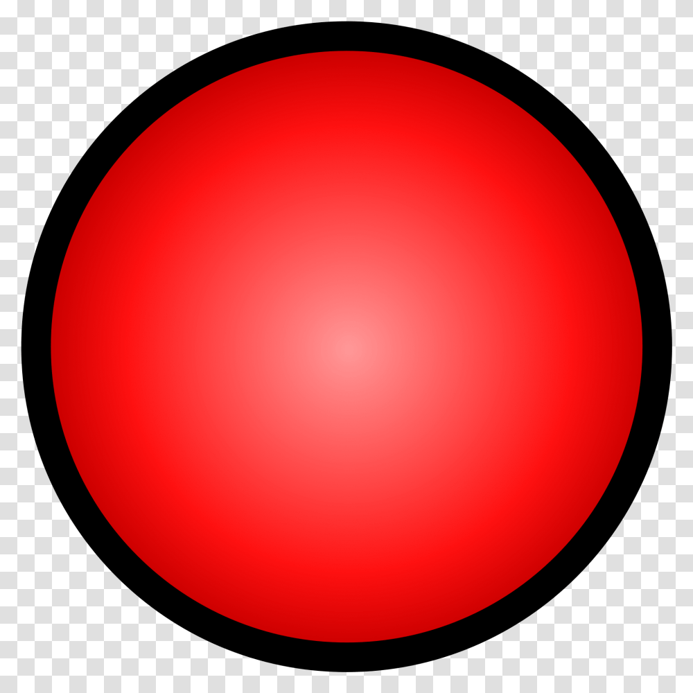 Red Circle Black Outline Red Circle With Black Outline, Sphere, Balloon Transparent Png