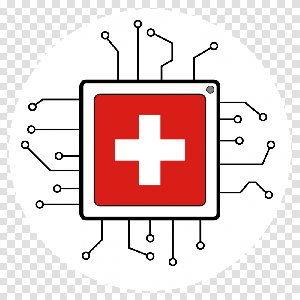 Red Circle Cross Hospital Icon White, First Aid, Logo, Trademark Transparent Png