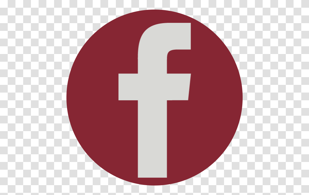 Red Circle Facebook Logo Download Logo Of Facebook, First Aid, Symbol, Trademark, Red Cross Transparent Png