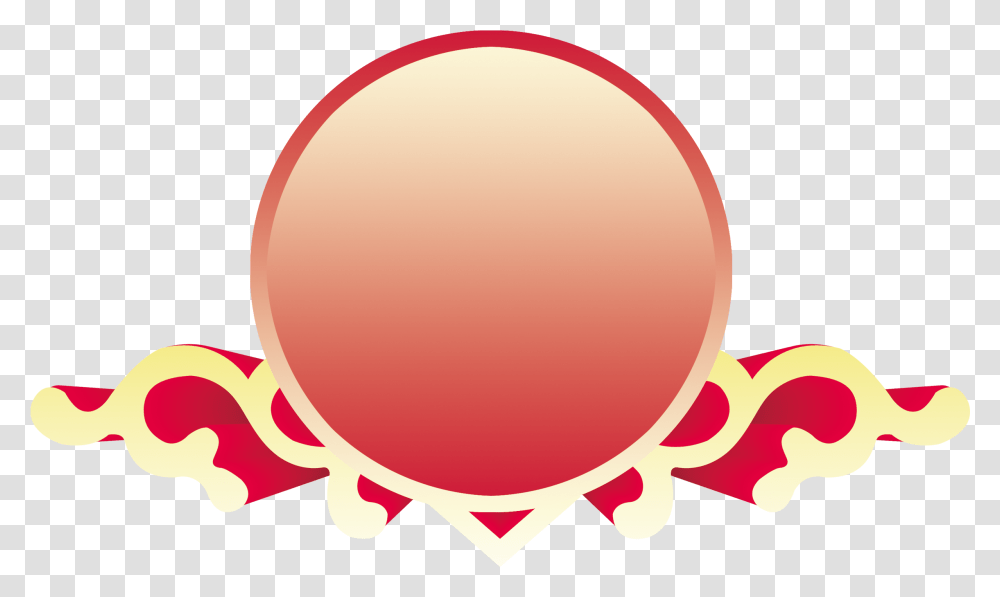 Red Circle Frame Gold Circle Logo, Balloon, Rattle Transparent Png