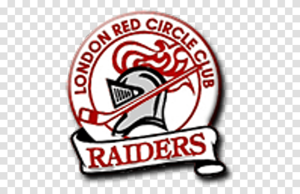 Red Circle Hockey Club Red Circle Raiders London, Label, Text, Logo, Symbol Transparent Png