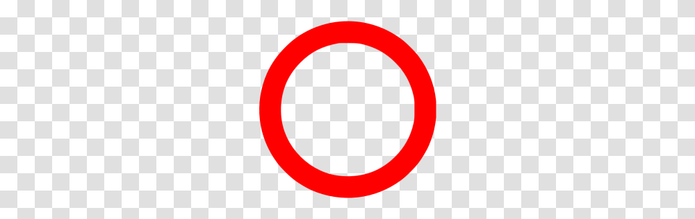 Red Circle Outline Icon, Logo, Trademark Transparent Png