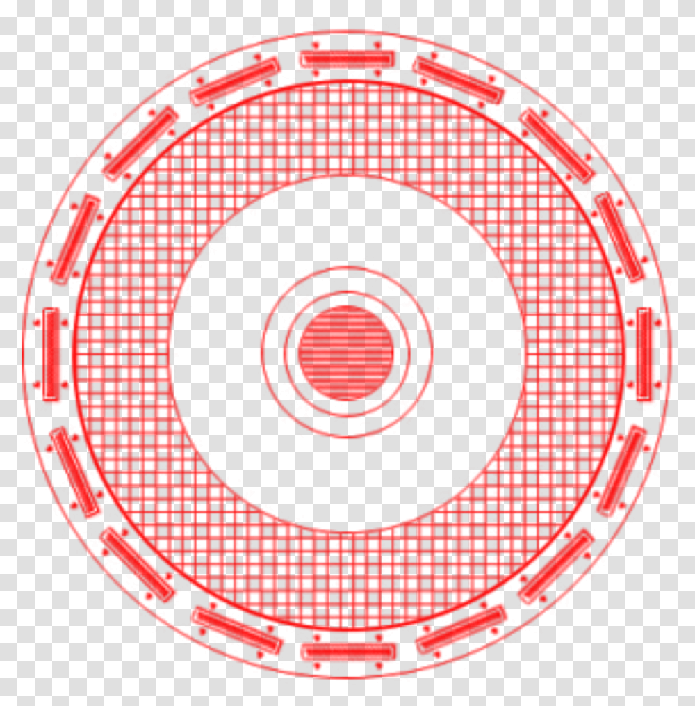 Red Circle Tech Technology Digital Sticker By Circle, Disk, Pattern, Spiral, Electronics Transparent Png