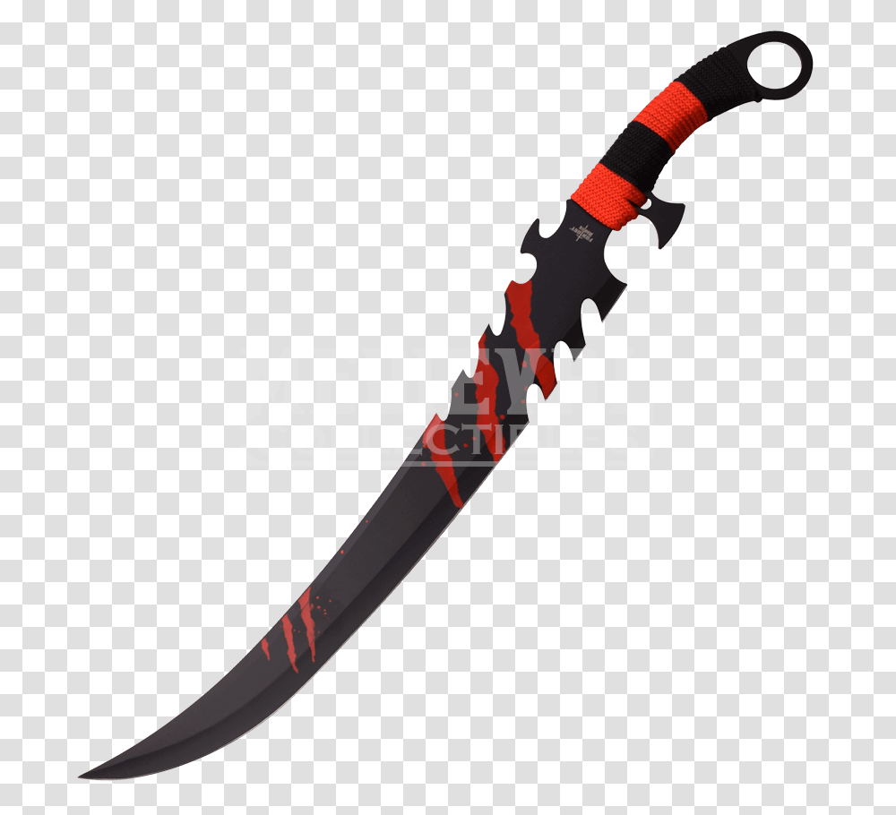 Red Claw Marks Fantasy Sword, Weapon, Weaponry, Blade, Knife Transparent Png