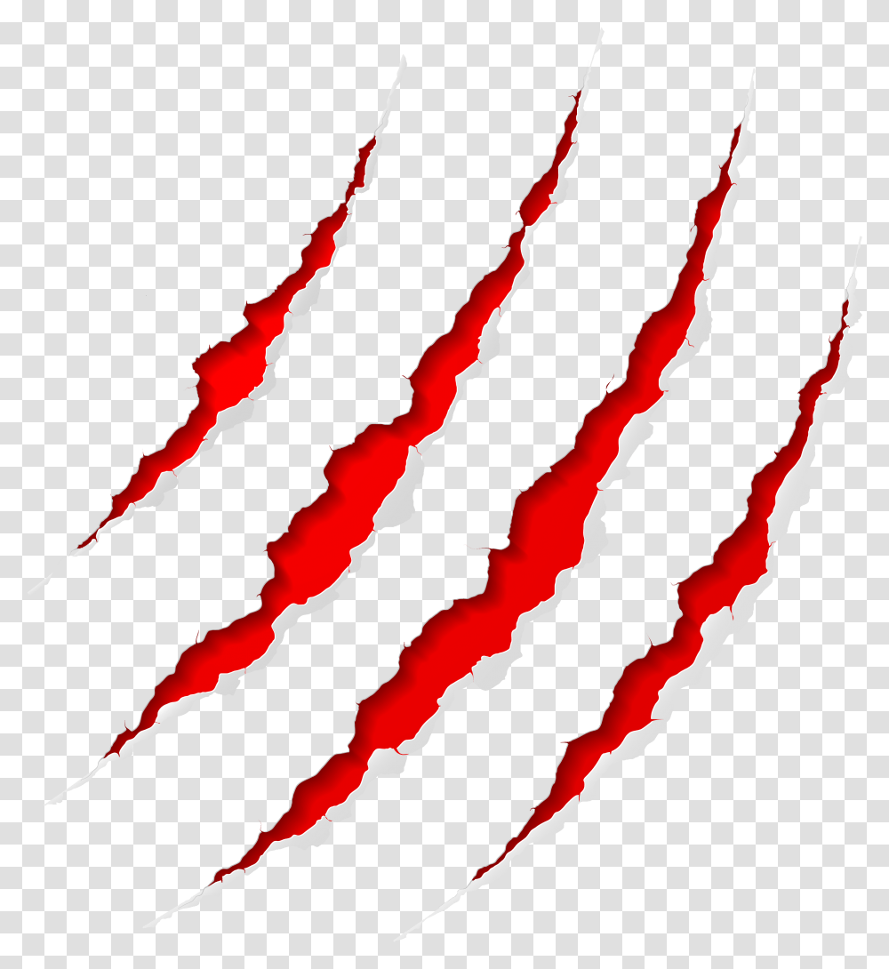 Red Claw Scratch Photo Scar, Hook Transparent Png