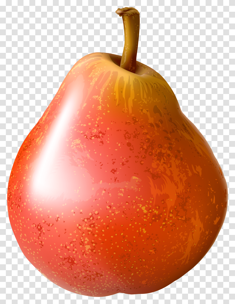 Red Clip Art Red Pear Transparent Png