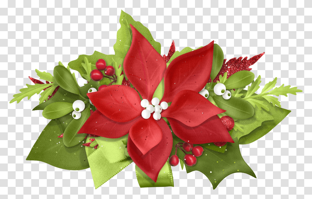 Red Clipart Red Christmas Flowers, Plant, Blossom, Flower Arrangement, Floral Design Transparent Png