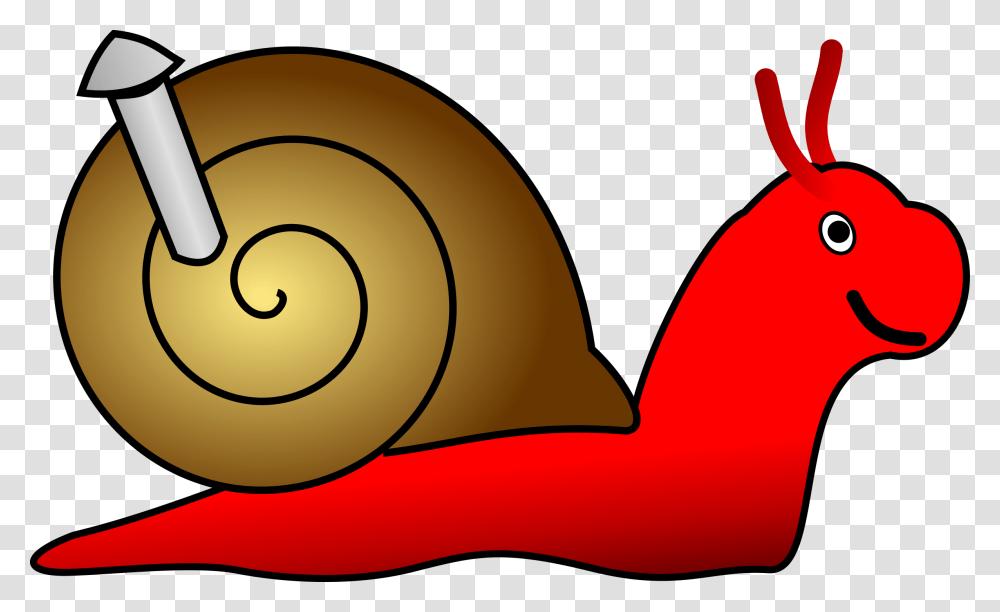 Red Clipart Snail, Invertebrate, Animal Transparent Png