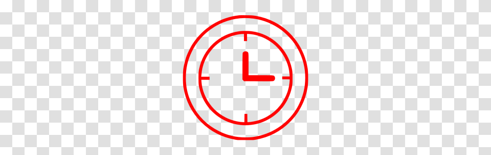 Red Clock Icon, Logo, Trademark Transparent Png