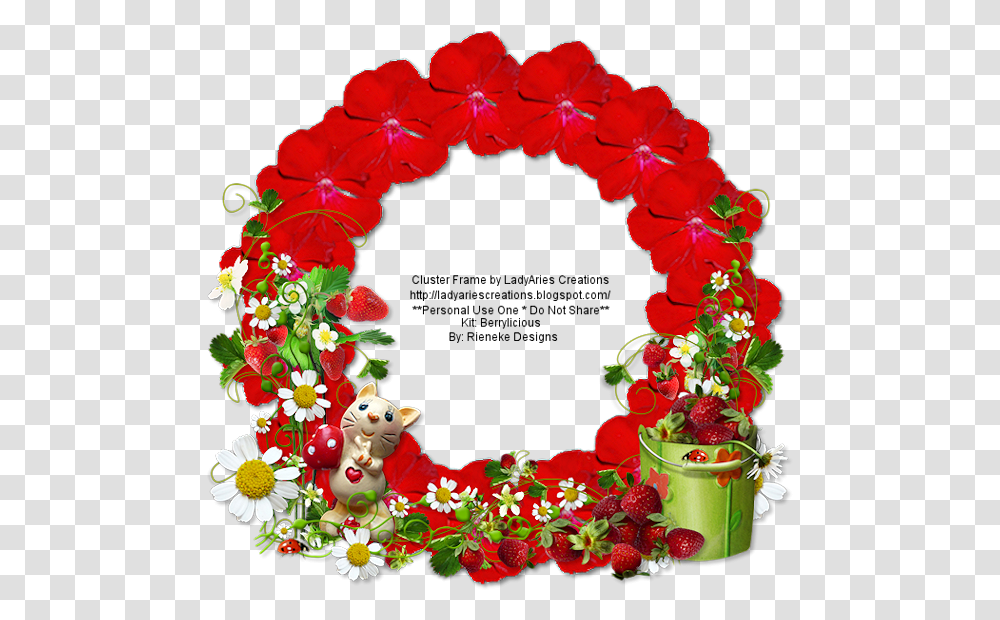 Red Cluster Frames, Floral Design, Pattern Transparent Png