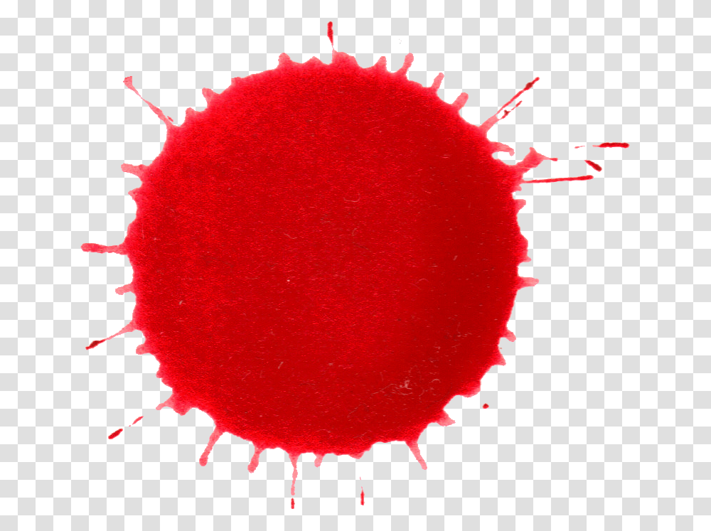 Red Color Splash Circle, Stain Transparent Png