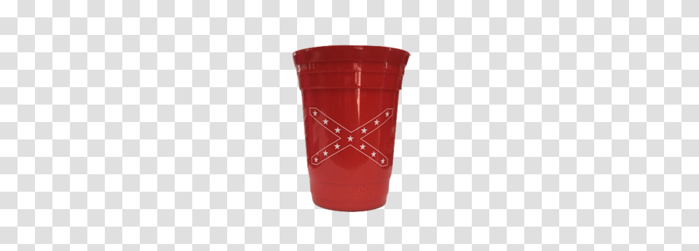 Red Confederate Flag Solo Cup The Dixie Shop, Glass, Bottle, Coffee Cup, Shaker Transparent Png