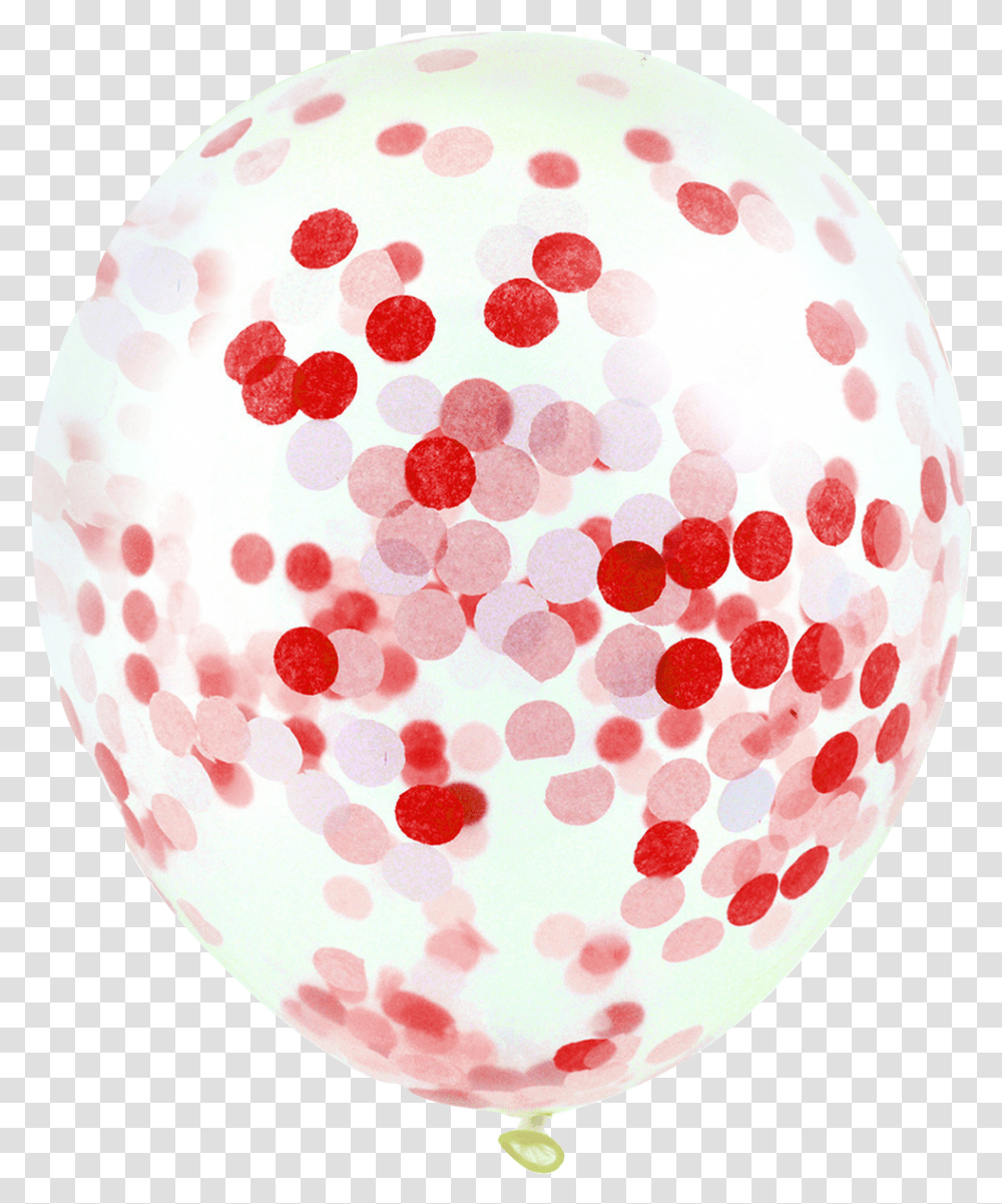 Red Confetti Balloon Red Balloon Big W, Paper, Rug Transparent Png