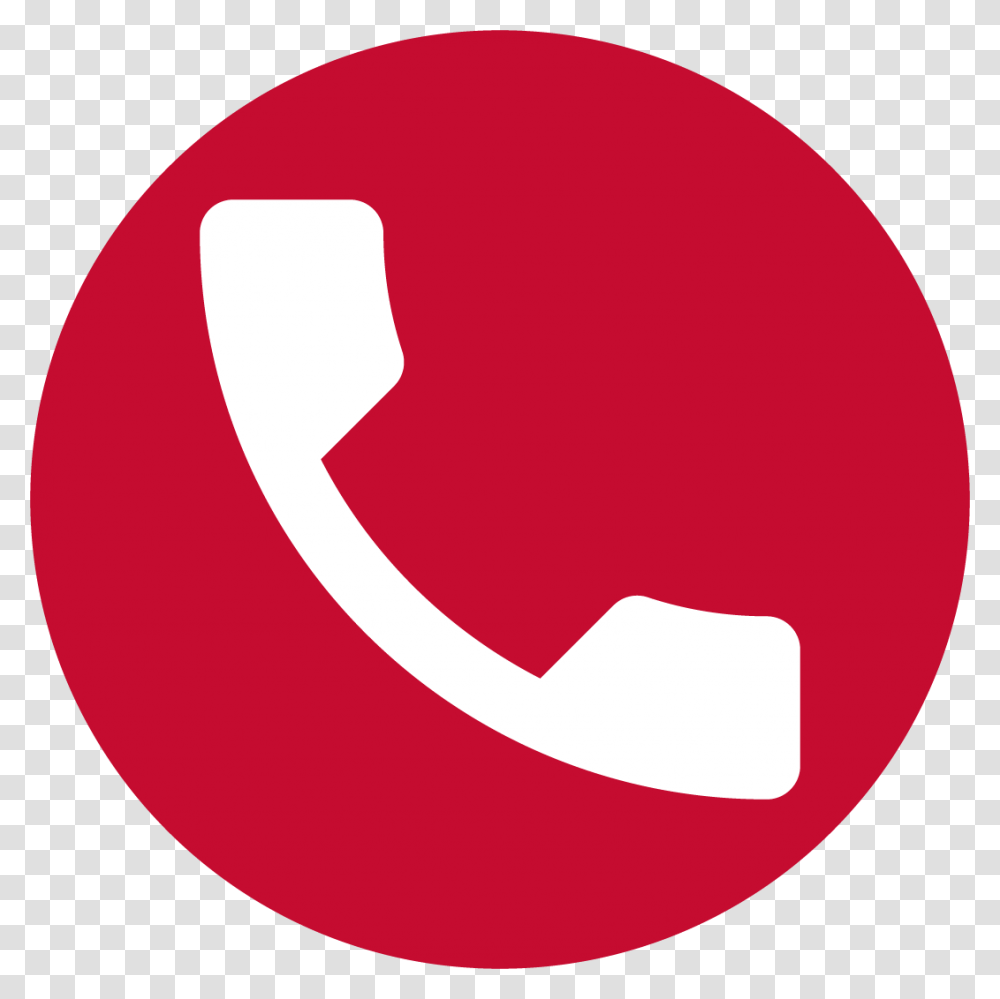 Red Contact Icon Download Phone Red Logo, Trademark, Baseball Cap Transparent Png