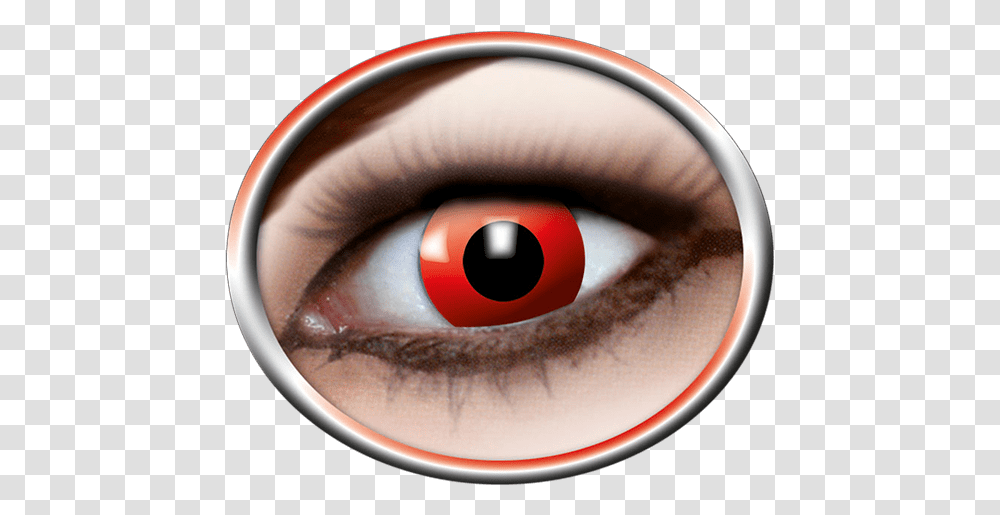 Red Contact Lenses Oog Lenzen, Skin Transparent Png