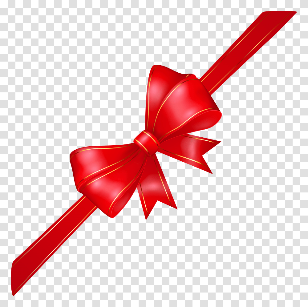 Red Corner Bow, Gift, Chair, Furniture Transparent Png