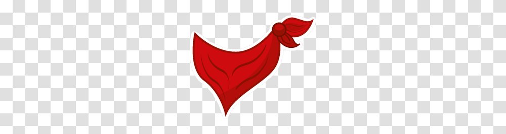 Red Cowboy Bandana Illustration Sticker, Heart, Animal, Sweets, Food Transparent Png