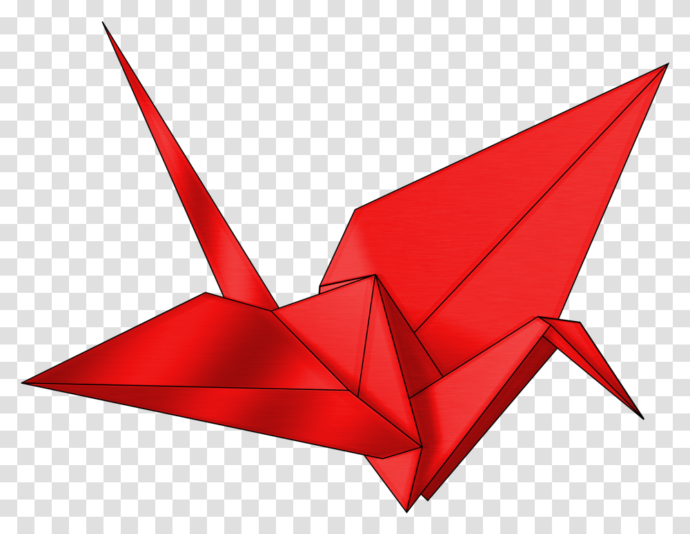 Red Crane Vik Saker Av Papper Steg Fr Steg, Origami, Paper, Tent Transparent Png