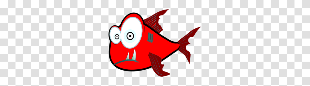 Red Crazy Piranha Very Large Clip Art, Fish, Animal, Goldfish Transparent Png