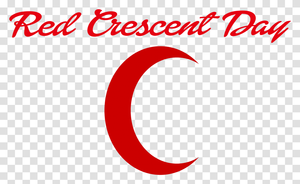 Red Crescent Day Image Graphic Design, Alphabet, Number Transparent Png