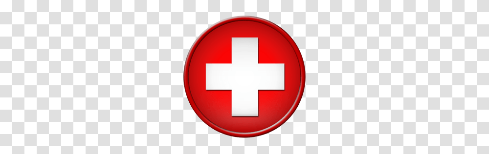 Red Cross Clipart Round, First Aid, Logo, Trademark Transparent Png