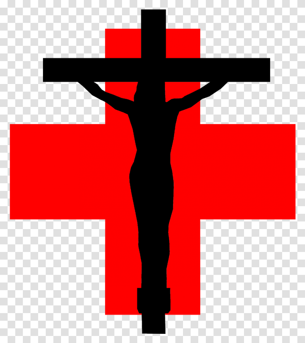 Red Cross Crucifix Crucifix, Logo, Trademark, First Aid Transparent Png