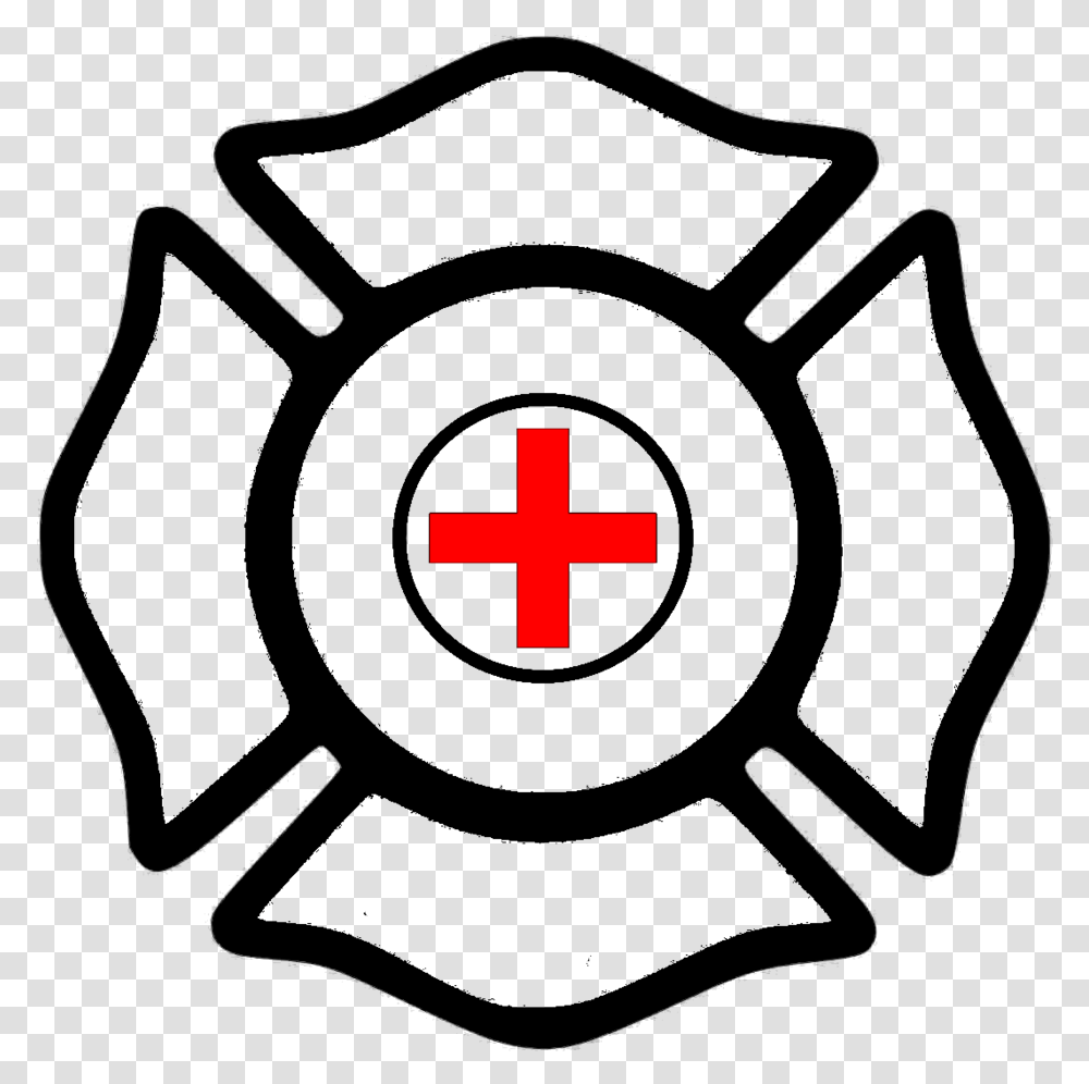 Red Cross Mark Clipart Clear Background Firefighter Logo Clip Art, First Aid, Trademark Transparent Png