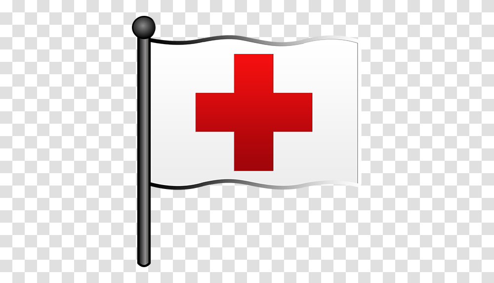 Red Cross White Flag Clipart Image, First Aid, Logo, Trademark Transparent Png