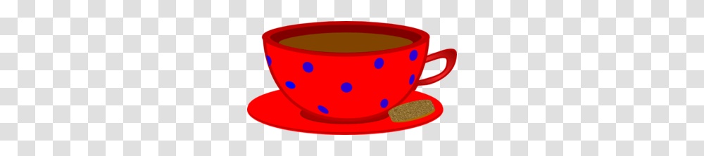 Red Cup Saucer Blue Polka Dots Clip Art, Bowl, Soup Bowl, Dish, Meal Transparent Png