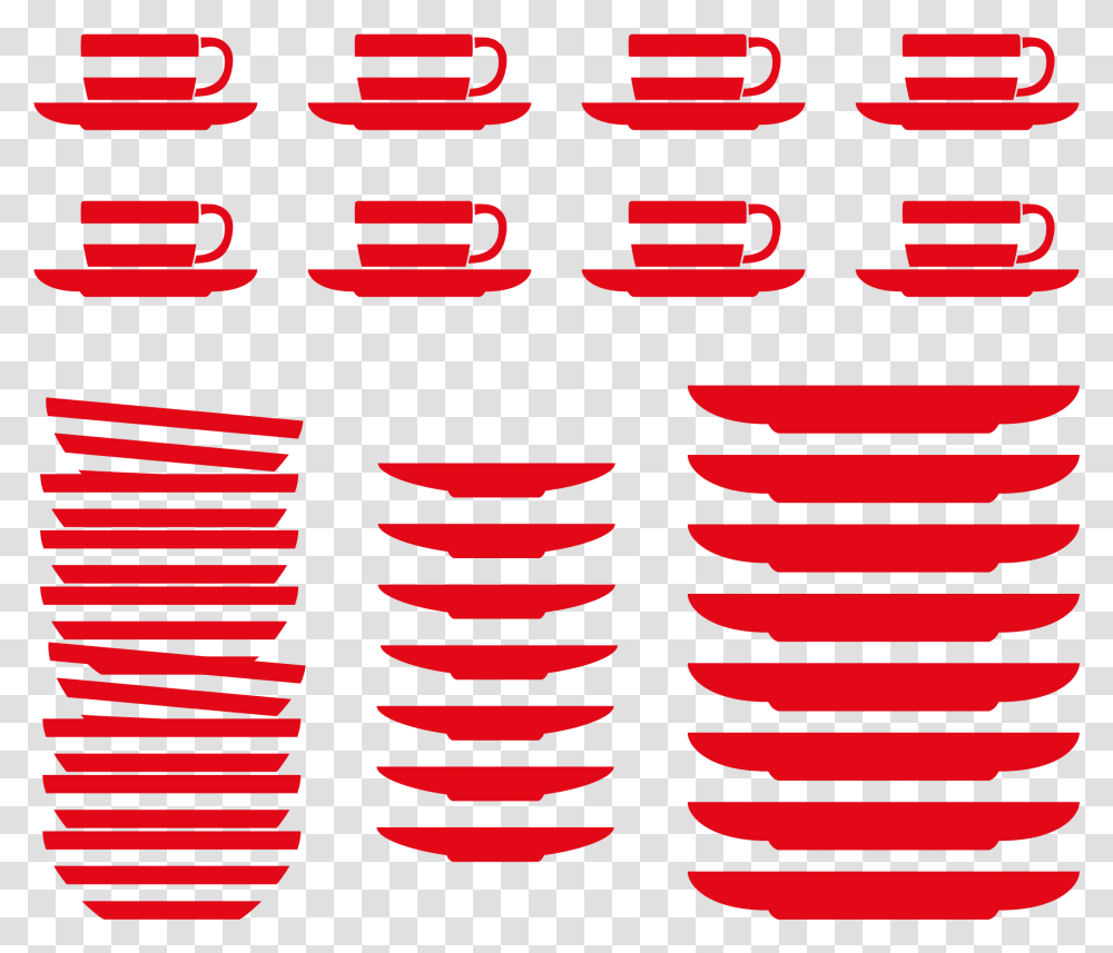 Red Cups, Spiral, Coil Transparent Png