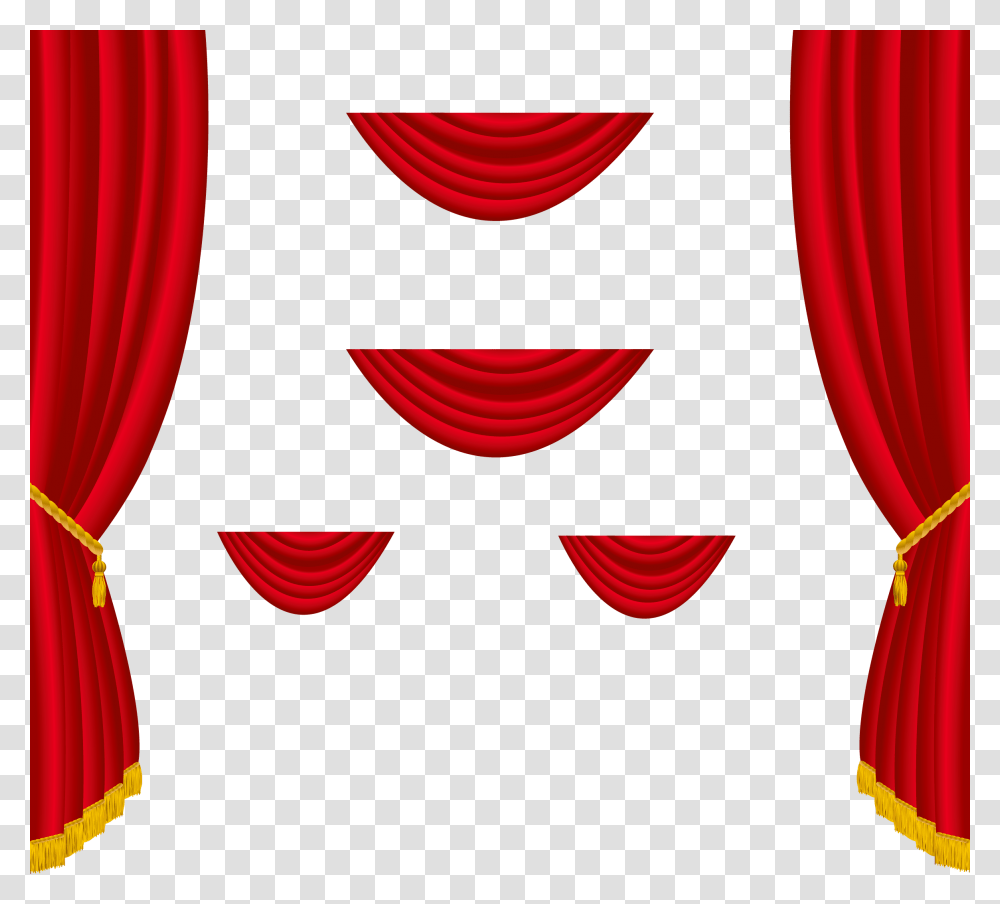 Red Curtains Decoration Gallery, Stage, Texture, Balloon, Shower Curtain Transparent Png