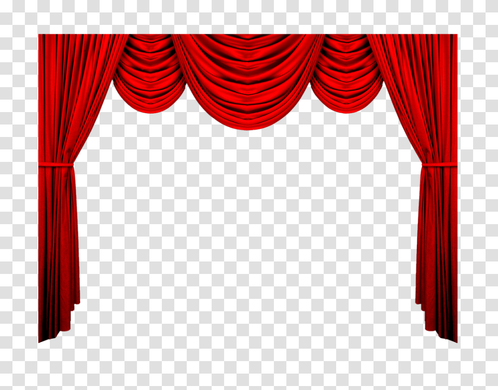 Red Curtains, Stage, Room, Indoors, Theater Transparent Png
