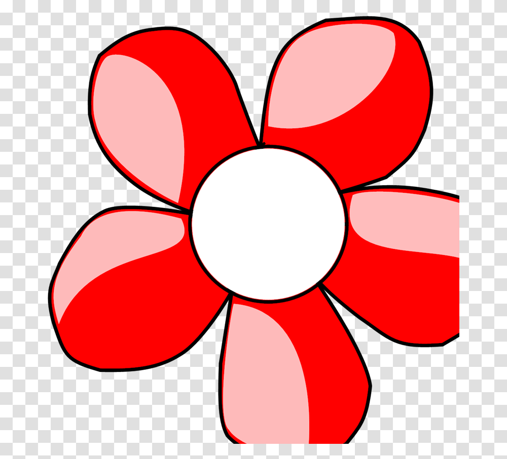 Red Daisy White Center Clip Art Icon And Svg Cartoon Red And White Clipart Flower, Heart Transparent Png