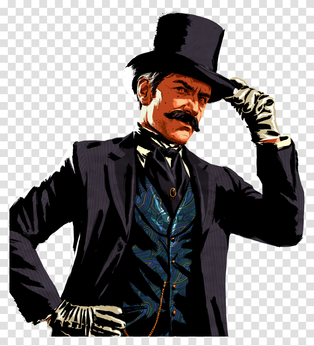 Red Dead 2 Trelawny, Performer, Person, Suit Transparent Png