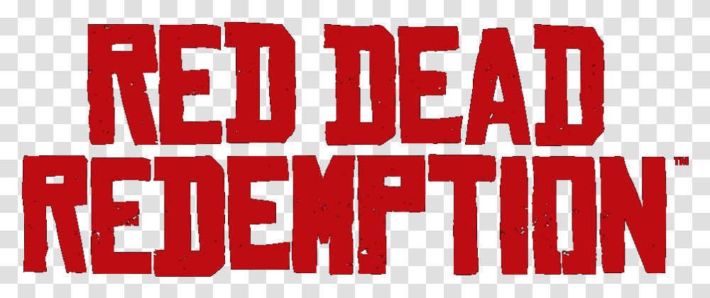 Red Dead Red Dead Redemption, Text, Word, Label, Alphabet Transparent Png