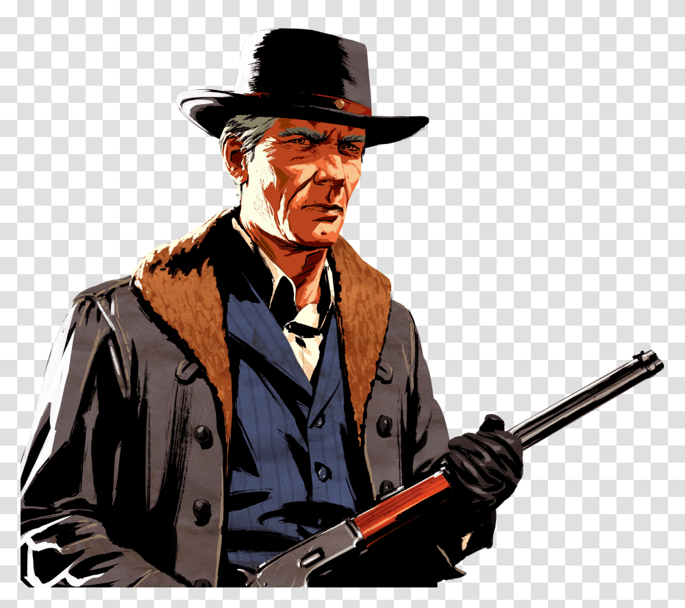 Red Dead Redemption, Game, Person, Gun Transparent Png