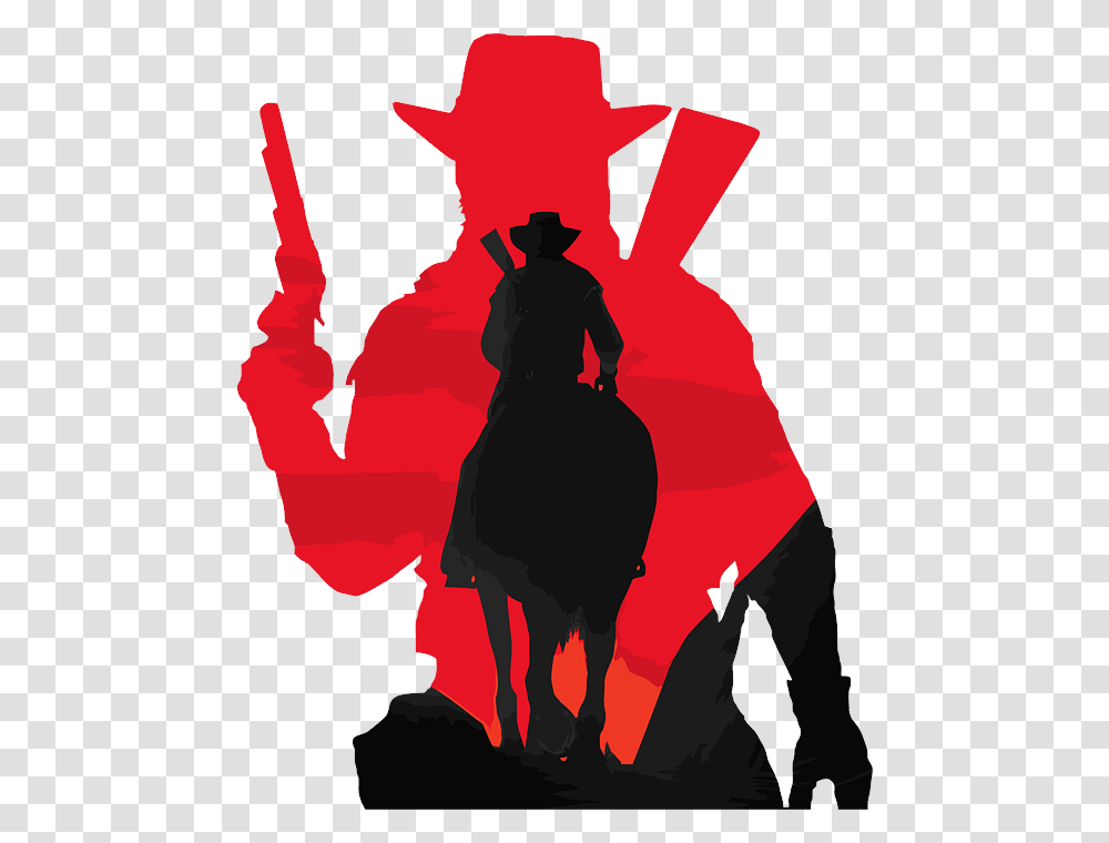 Red Dead Redemption, Game, Person, Silhouette, Crowd Transparent Png