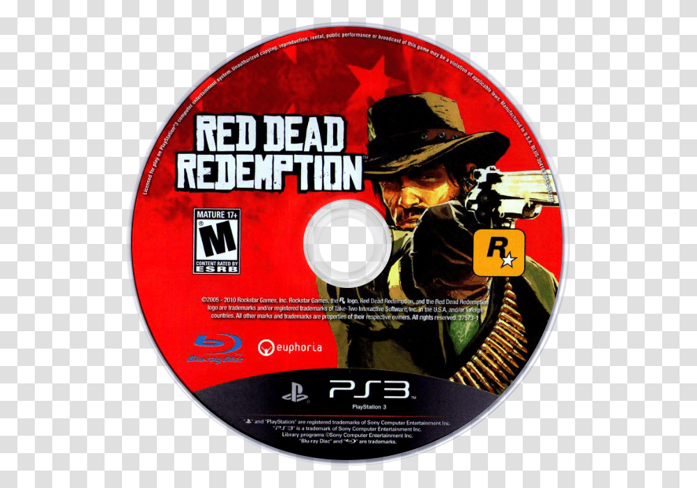 Red Dead Redemption Red Dead Ps3 Disc, Disk, Person, Human, Poster Transparent Png