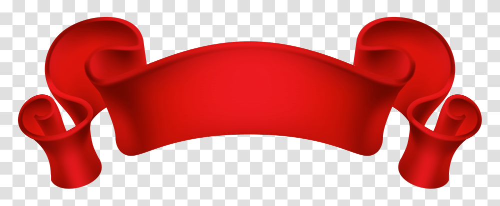 Red Decorative Banner Clip Gallery, Logo, Trademark Transparent Png