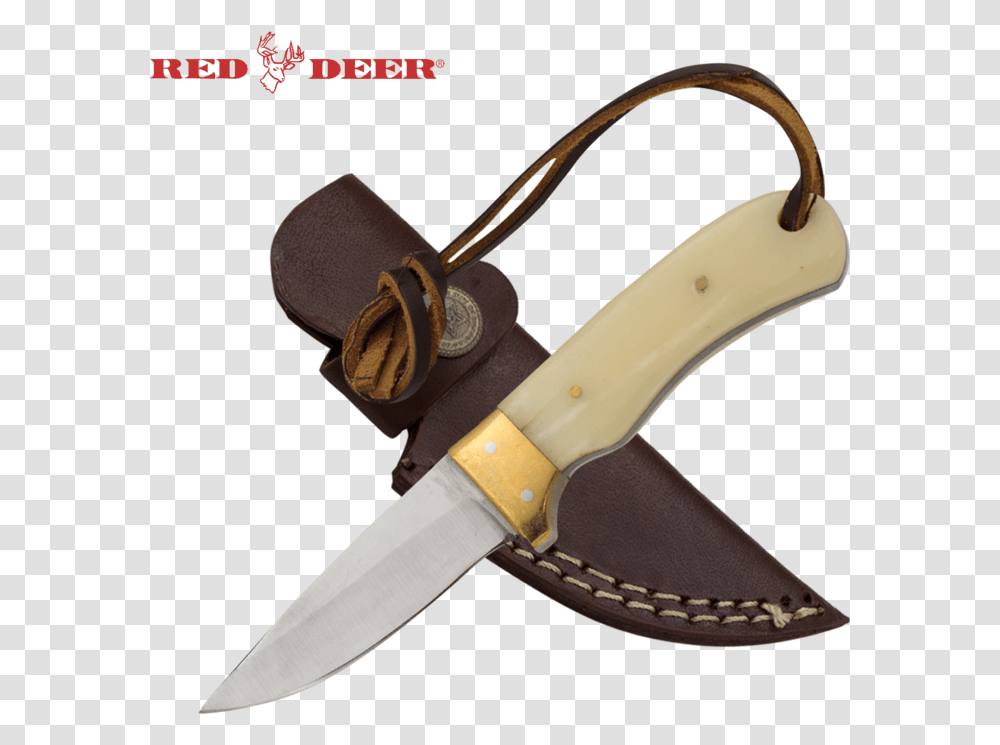 Red Deer Drop Point Animal Bone Full Tang Nine Inch Hunting Knife, Weapon, Weaponry, Blade, Scissors Transparent Png