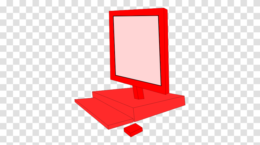 Red Desktop Computer Configuration Vector Clip Art, Monitor, Screen, Electronics, LCD Screen Transparent Png