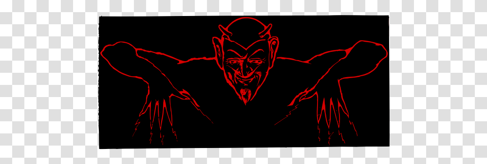 Red Devil Illustration, Hand, Light, Heart, Face Transparent Png