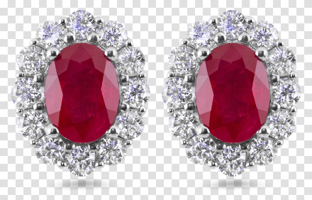 Red Diamond Earrings Red Ruby Diamond Earrings, Gemstone, Jewelry, Accessories, Accessory Transparent Png