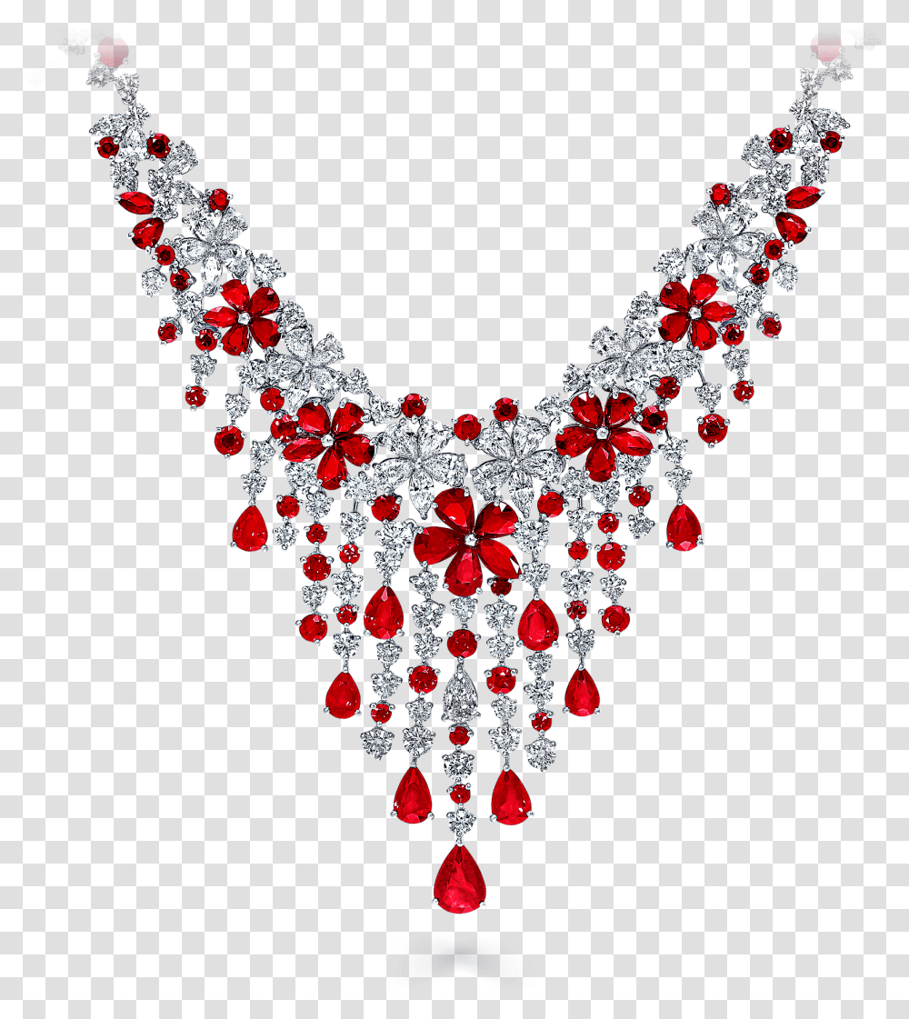 Red Diamond Graff Ruby Diamond Necklace, Jewelry, Accessories, Accessory Transparent Png