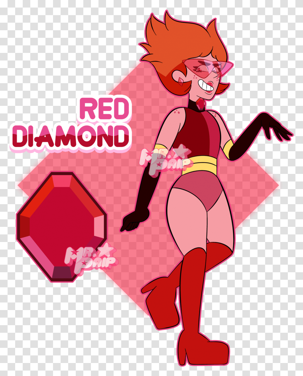 Red Diamond Steven Universe 5th Diamond, Person, Advertisement Transparent Png