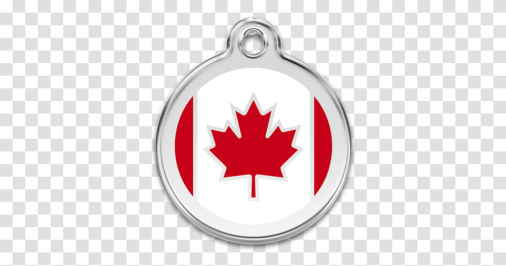 Red Dingo Enamel Pet Name Tag Canadian Flag Canada Flag, Leaf, Plant, Tree, Symbol Transparent Png